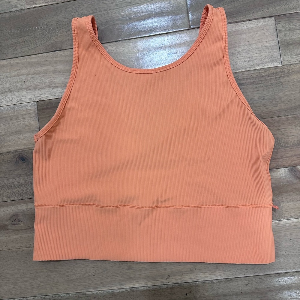 Lululemon orange crop tank